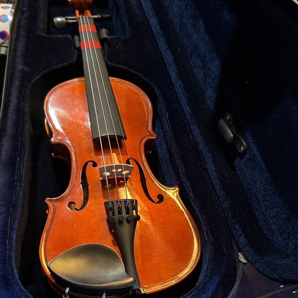 Elegant Brown Violin with Case - Picture 2 of 14